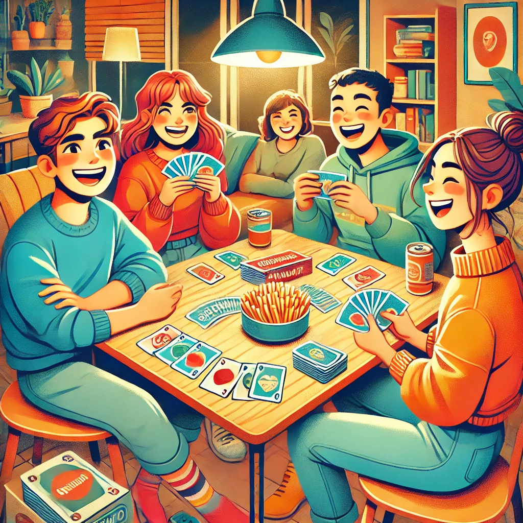 Couples playing card game